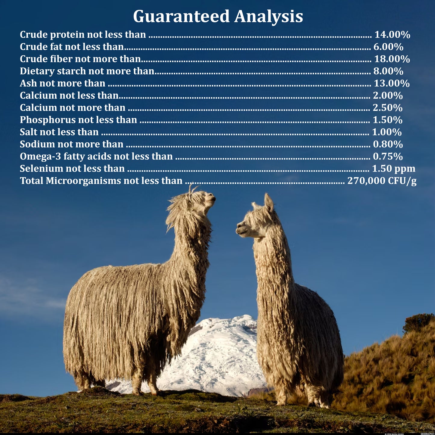Alpaca/Llama Pellets - Nutrient-Dense Feed for Optimal Health, Fiber Production & Gut Support 25kg