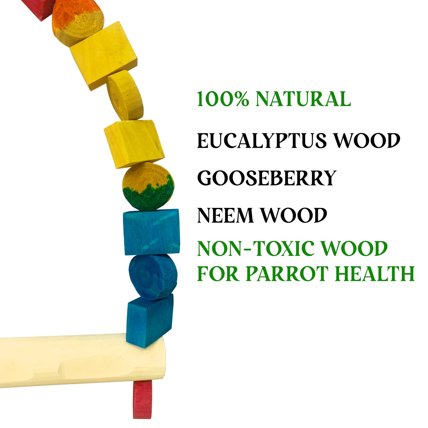 Congo 78X50cm Scarlet Macaw Colour Swing for Macaws (Piece of 1)