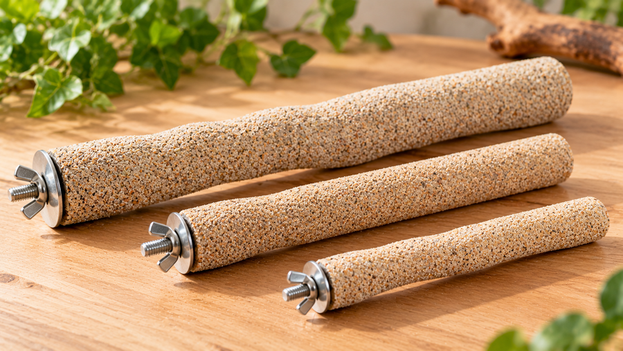 Sandy perches in small, medium and large sizes