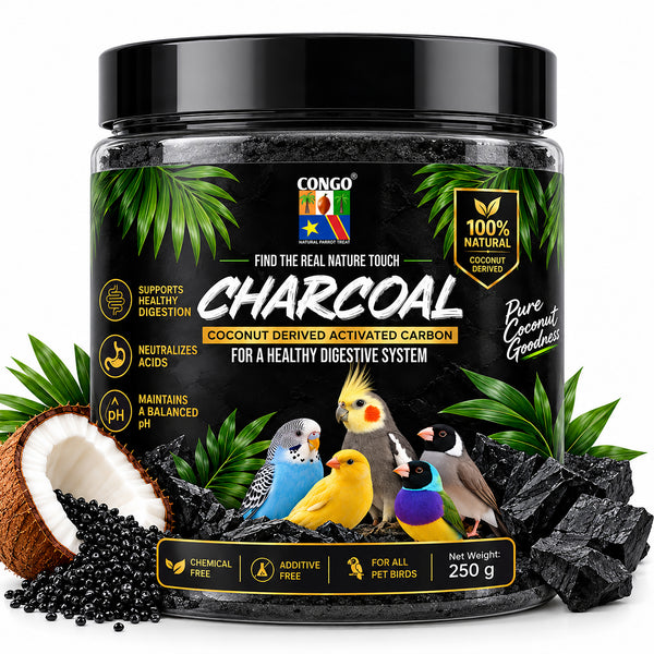 CONGO Charcoal for Birds 250g, 100% Natural