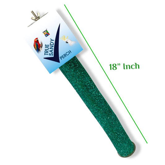 Congo 18 inch True Sandy Sand Perch for Specially Nail Grinding for Macaw, Cockatoos and Other Big Birds (18 Inch)