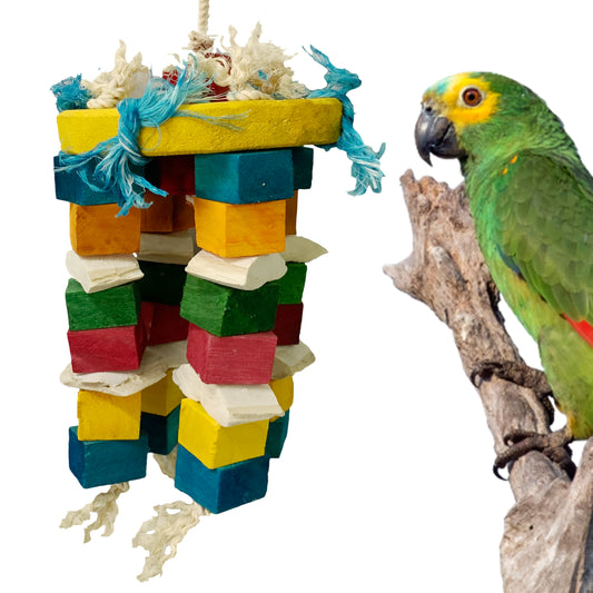 Congo® 31X18cm Cuttlebone Piece Color Hanging Jhummer for Conure, Amazon, Senegal, African Grey, Macaw, Cockatoo and Other Birds (Piece of 1)