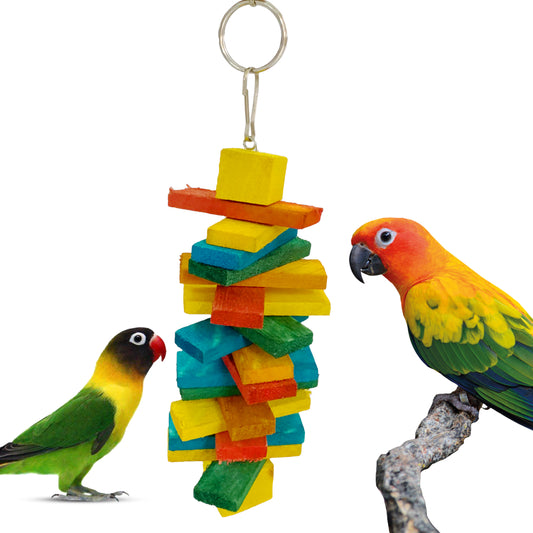 Congo® 32X9cm Coloured Chewing, Forging and Playing Toy for Budgies, Cockatiel, Lovebirds, Conure, Senegal and Other Birds Pc. 1