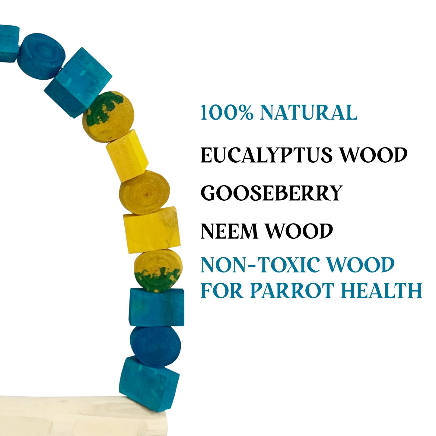 Congo 78X50cm Blue & Gold Macaw Colour Swing for Macaws (Piece of 1)